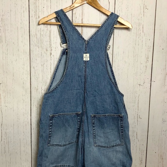 GAP Gap Overalls Jean Shortalls Shorts - Picture 2 of 5